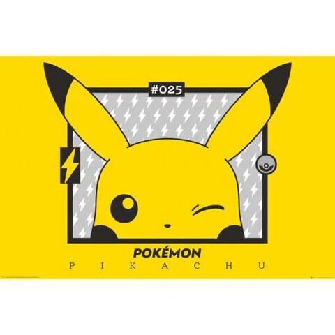 Poster - Pokemon - Pikachu Clin D'oeil - Roulé Filmé (915x61)